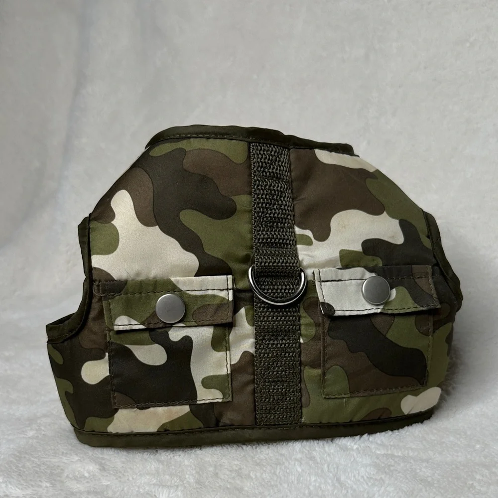 SimplyDog Camouflage Puppy or Small Dog Harness Size Medium EUC no sign of wear
